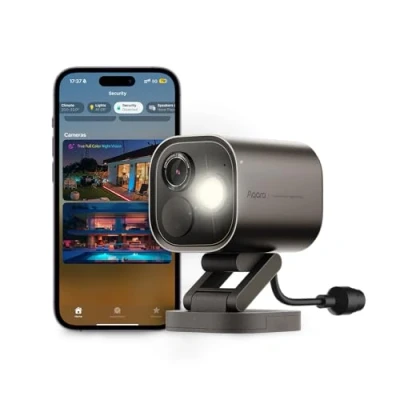 Afbeelding van Aqara 4MP Camerahub G5 Pro PoE, Echte Kleur Nachtzicht Beveiligcamera Buiten, HomeKit Beveiligvideo, Thread Grens Router, Lokale Detectie, Thread/Zigbee, Steunt Alexa, Google, Smartthings (Grijs)