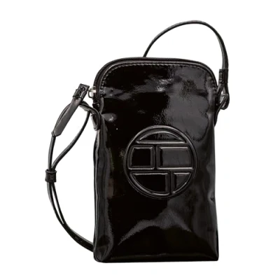 Afbeelding van TOM TAILOR Dames Rosabel Patent Telefoontas, Zwart, zwart