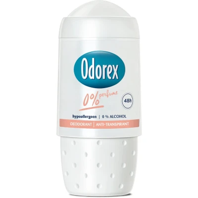 Afbeelding van 6er Pack Odorex Women Deo Roll on 0% Perfume hypoallergeen 50 ml