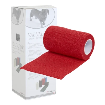 Afbeelding van Kruuse Klauwtape rood 10cm 10 stuks