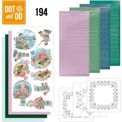 Afbeelding van Nr. 194 Dot and Do Knitting Funky Hobbies by Yvonne Creations