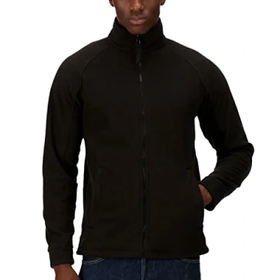 Afbeelding van Regatta Professioneel Mens Thor III Full Zip Fleece Jacket Zwart XXXL