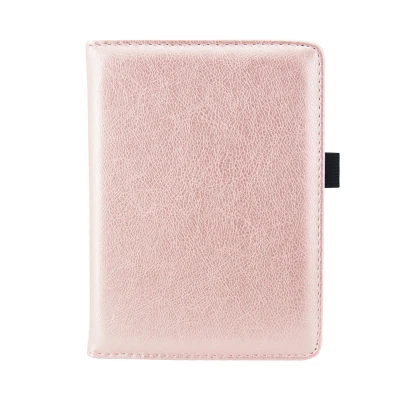 Afbeelding van Kobo Aura Edition 2 Hoes: imoshion Luxe Effen Bookcase Roze Kunstleder E Reader Hoezen