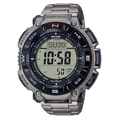 Afbeelding van Casio Pro Trek PRG 340T 7ER Herenhorloge 51,7 mm Zilverkleurig