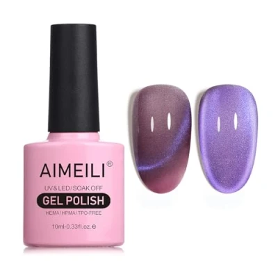 Afbeelding van AIMEILI Hema Free Cat Eye Gel Nagellak UV LED Gellack Soak Off Vegan Cruelty Polish 10ml (739)