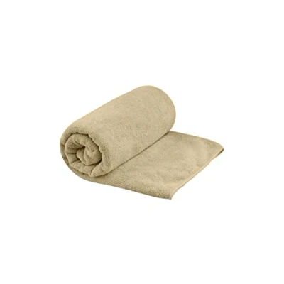 Afbeelding van Sea to Summit Tek Towel reishanddoek XL strandhanddoek zachte badstof absorberend &amp; sneldrogend hanger tas camping, boottochten en fitness 75 x 150 cm Desert Brown 445 g