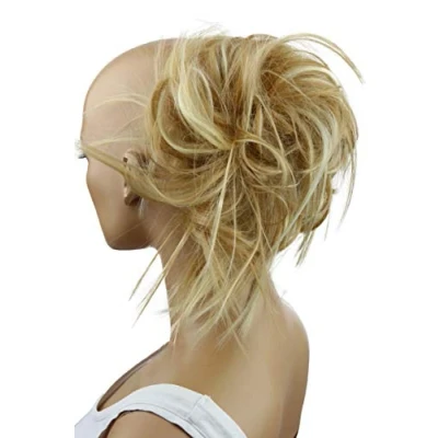 Afbeelding van CAISHA XXL Haarstukje Haarwokkel Bruids Kapsel Opgestoken Volumineus Golvend Knoet Blond Mix G20F
