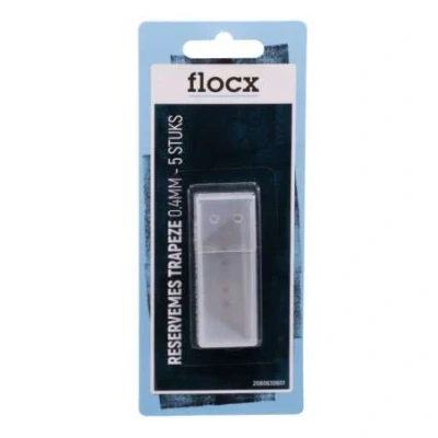 Afbeelding van Flocx Reservemes Trapeze Vorm 0,4MM 5ST Schildersbenodigdheden