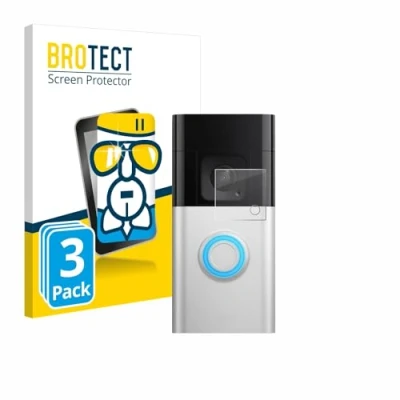 Afbeelding van BROTECT Screenprotector voor Ring Video Doorbell Plus Folie Beschermfolie Beschermglas transparant (3 Stuks)