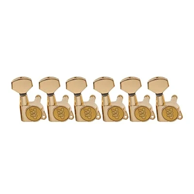 Afbeelding van Wilkinson WJN07 6 in line E Z LOK Gitaar Stemmechanieken 19:2 Ratio Tuners voor Fender Stratocaster Telecaster Elektrische Gitaar, Goud