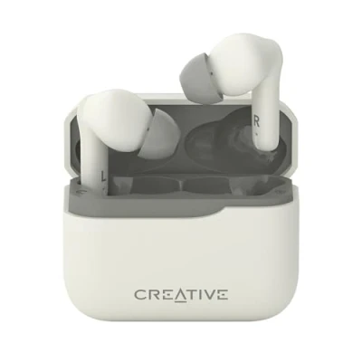 Afbeelding van Creative Zen Air Plus True Wireless oortelefoon (wit) draadlos Bluetooth 5.3, geschikt voor LE Audio, ingebouwde microfoon