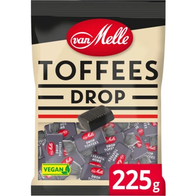 Afbeelding van Van Melle Toffees Drop Vegan Zak (12x225gr)