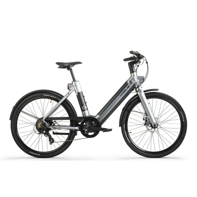 Afbeelding van Vogue C4 Lady 7 Speed Elektrische damesfiets 346Wh 28 inch Glacier White