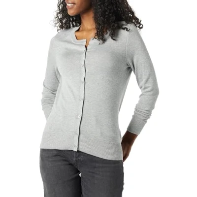 Afbeelding van Amazon Essentials Women&#039;s Lichtgewicht vest met ronde hals (verkrijgbaar in grote maten), Heidegrijs, S