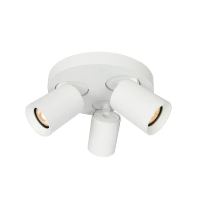 Afbeelding van Artdelight Ronde plafondlamp Megano 3 lichts wit PL MEGANO3 RO WI