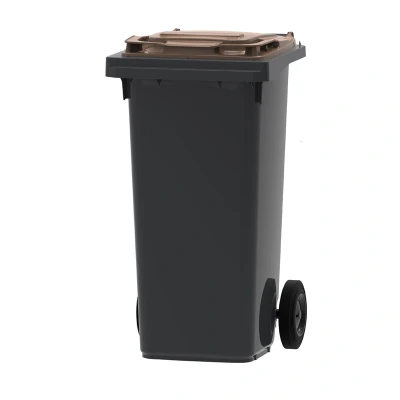 Afbeelding van Mini container Grijs/bruin Inhoud: 120 liter