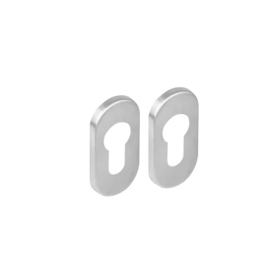 Afbeelding van Intersteel rozetten ovaal met profielcilindergat verdekt 65x30x5mm RVS