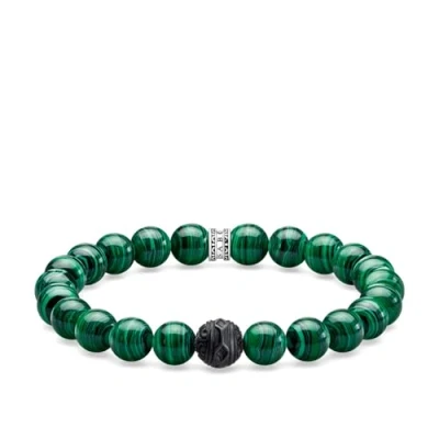 Afbeelding van Thomas Sabo Armband Black Cat groen A1778 530 6, 19 centimeters, Sterling zilver, zonder steen