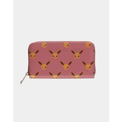 Afbeelding van Pokémon Eevee All Over Print Dames portemonnee Roze