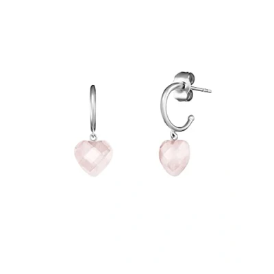 Afbeelding van Engelsrufer Dames Oorringen 925 Zilver Rosenquarz One Size 88491271