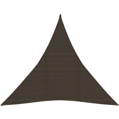 Afbeelding van Zonnezeil 160 g/m² 4,5x4,5x4,5 m HDPE bruin