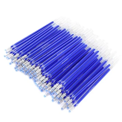 Afbeelding van 100 stks Stof Marker Pen Refill Warmte Uitwisbare Markering Pennen Auto Vanishing voor Kleermakers Naaien en Quilten Kleermakerij