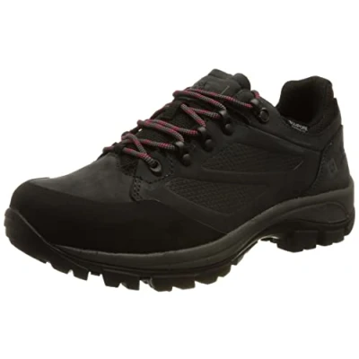 Afbeelding van Wandelschoen Jack Wolfskin Women Rebellion Texapore Low Grey Red Schoenmaat 38