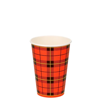 Afbeelding van 2500x Koffiebeker Schotse ruit Scotty 180ml