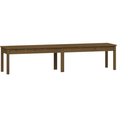 Afbeelding van Tuinbank 2 zits 203,5x44x45 cm massief grenenhout honingbruin
