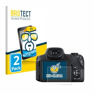 Afbeelding van BROTECT (2 Stuks) Schermbeschermer voor Canon PowerShot SX70 HS Screen Protector Transparant