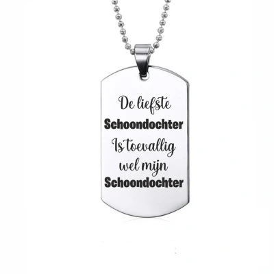Afbeelding van Ketting RVS De Liefste Schoondochter Is Toevallig Wel Mijn