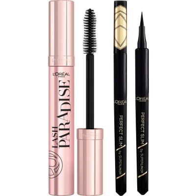 Afbeelding van L’Oréal Paris Lash Paradise Mascara + Superliner Perfect slim eyeliner Giftbox Geschenkset