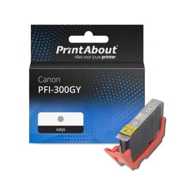 Afbeelding van Huismerk Canon PFI 300GY Inktcartridge Grijs