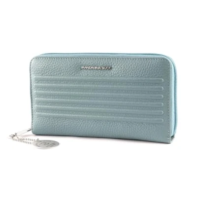 Afbeelding van MANDARINA DUCK Leren Portemonnee I Con Wallet Mistral Blauwgrijs