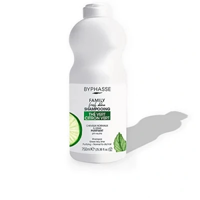Afbeelding van Zuiverende Shampoo Byphasse Family Fresh Delice Limoen Vet Haar Groene Thee (750 ml)