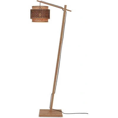 Afbeelding van Good&amp;Mojo Vloerlamp Bhutan Bamboe Small Naturel Zwart 55x31x150cm
