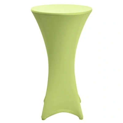 Afbeelding van Beautissu Statafelhoes Ø 80 85 cm Groen Statafelrok voor Statafel hoes geschikt horeca feestversiering stretch elk tafel Stella