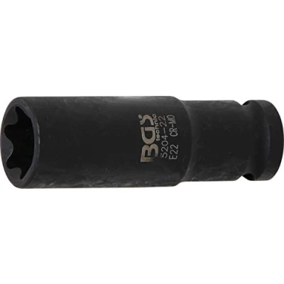 Afbeelding van BGS 5204 22 Kracht dopsleutel E profiel 12,5 mm (1/2&quot;) E22