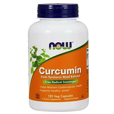 Afbeelding van Now Foods Turmeric Curcumin Extract 120v capsules