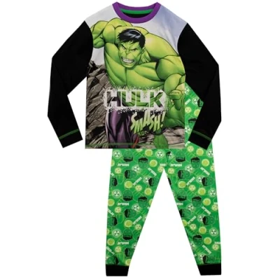 Afbeelding van Marvel Jongens Pyjama&#039;s The Incredible Hulk Zwart 128