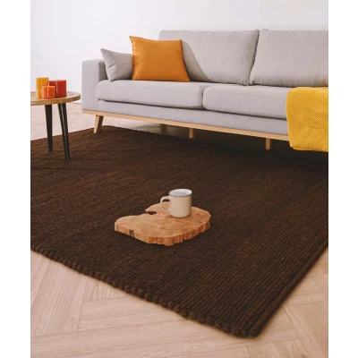Afbeelding van Wollen Vloerkleed Lett Cacao 140x200 Cm