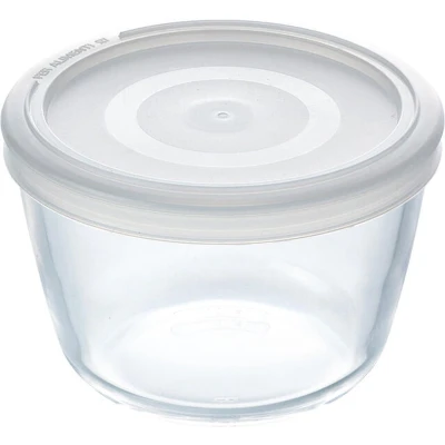 Afbeelding van Ronde Lunchtrommel met Deksel Pyrex Cook&amp;freeze 600 ml 12 x 9 cm Transparant Glas Siliconen...