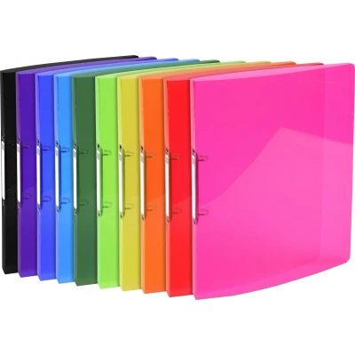 Afbeelding van Exacompta Iderama ringmap, voor ft A4, Uit PP met softcover, 2 ringen van 15 mm, geassorteerde kleuren 20 stuks