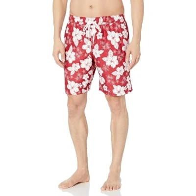 Afbeelding van Amazon Essentials Zwembroek, Rode Hibisc Print, Groot