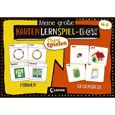 Afbeelding van Clever spielen Meine große KartenLernSpiel Box Formen/Gegensätze
