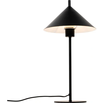 Afbeelding van QAZQA Design tafellamp zwart Triangolo