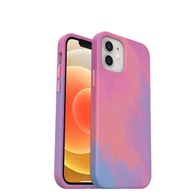 Afbeelding van OtterBox Symmetry doorzichtige hoes voor Apple iPhone 12 mini, met MagSafe, schokbestendig, valbestendig, dunne beschermende hoes, getest volgens militaire standaard, Lichtroze