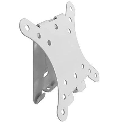Afbeelding van Witte TV muurbeugel extra plat voor 13&#039; 27&#039; inch schermen en monitoren met VESA 50 75 100 Model: WHW 13