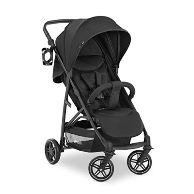 Afbeelding van Hauck 148426 Rapid 4R Plus buggyset tot 25 kg met ligstand vanaf de geboorte, in hoogte verstelbare duwstang bekerhouder, XL kap UPF 50+, compact, één hand inklapbaar zwart,zwart