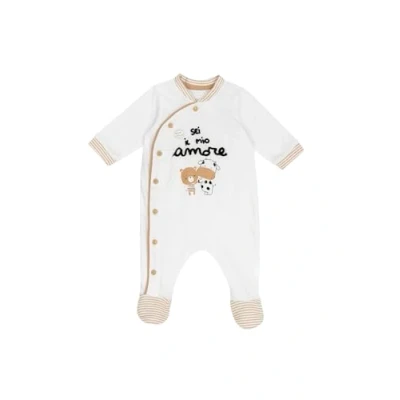 Afbeelding van Chicco Front AND LEG Opening Kruippakje voor kinderen, Maat: 72, White